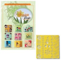 3D Boek Season Sheets Spring cards deel 2 + Mal